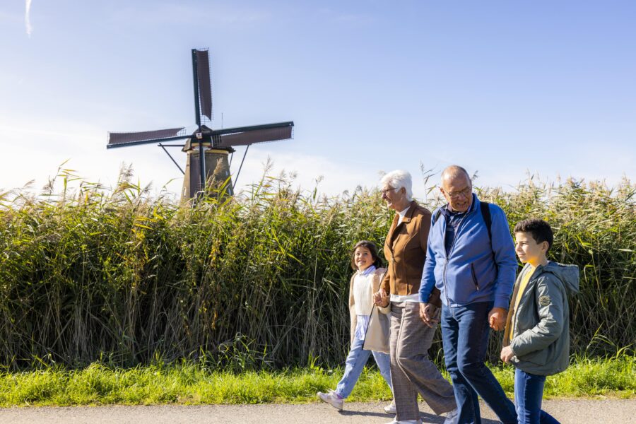 Bezoek kinderen, opa & oma, Werelderfgoed Kinderdijk