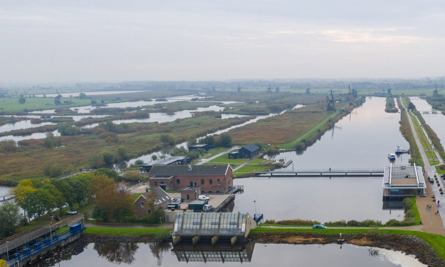 Luchtfoto Kinderdijk
