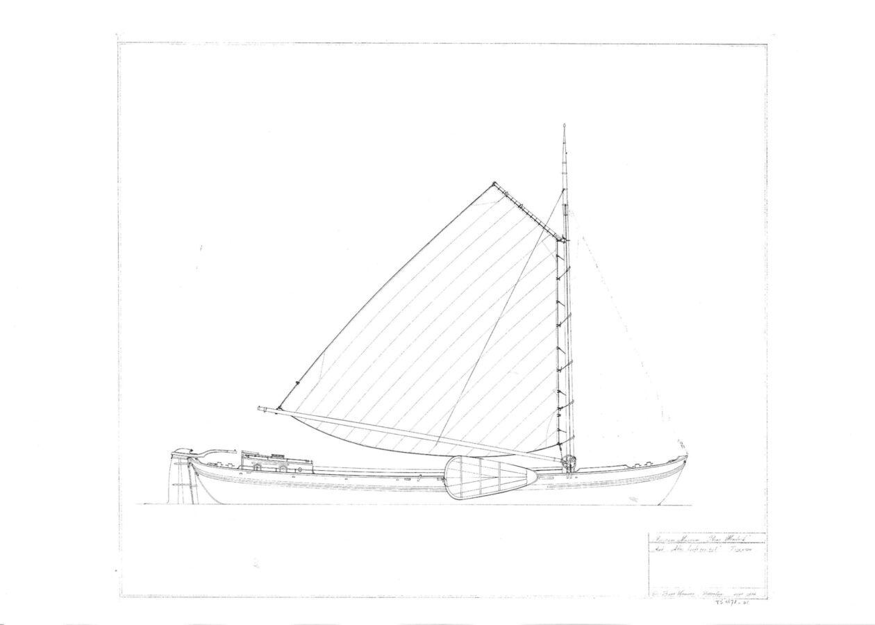Zeilschip Alles Heeft een Tijd tekening