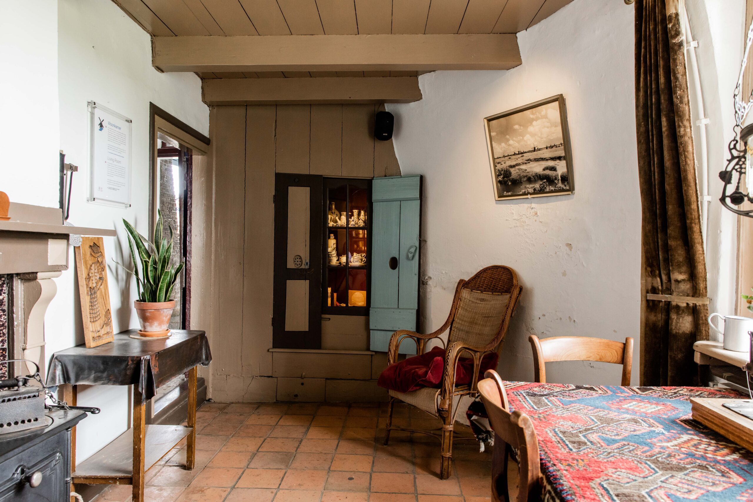 Woonkamer Museummolen Nederwaard