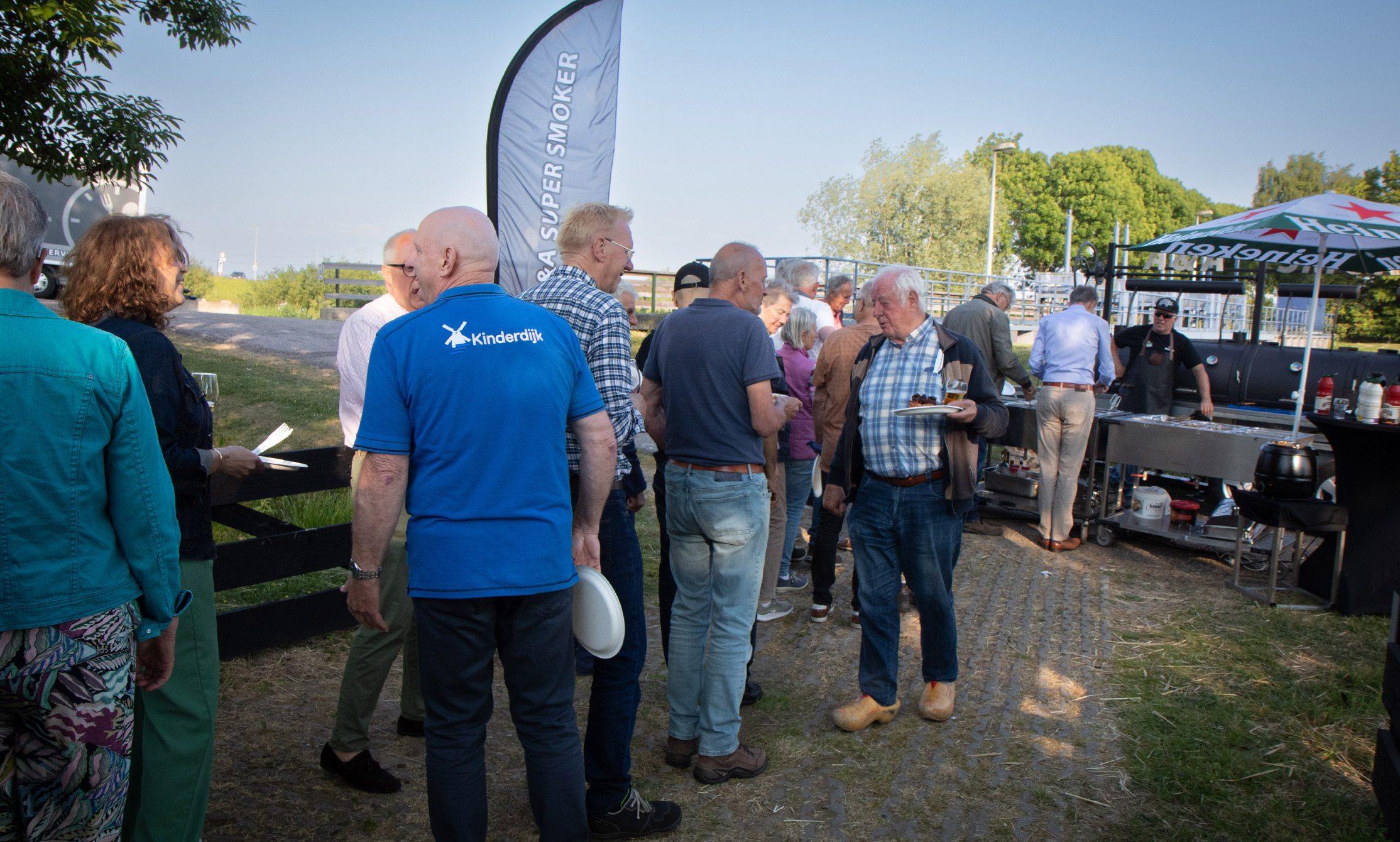 Vrijwilligers- en personeelsbarbecue in Kinderdijk